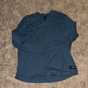 adidas Men's Teal Long Sleeve Tee